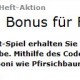 Neuer Bonuscode in der ComputerBildSpiele (CBS)!