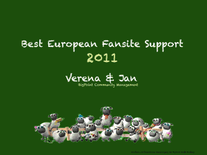 Best European Fansite Support - Verena & Jan - Bigpoint GmbH