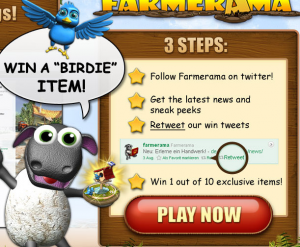 Farmerama Twitter Aktion