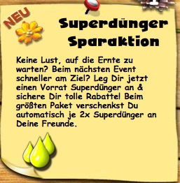 Superdünger Sparaktion