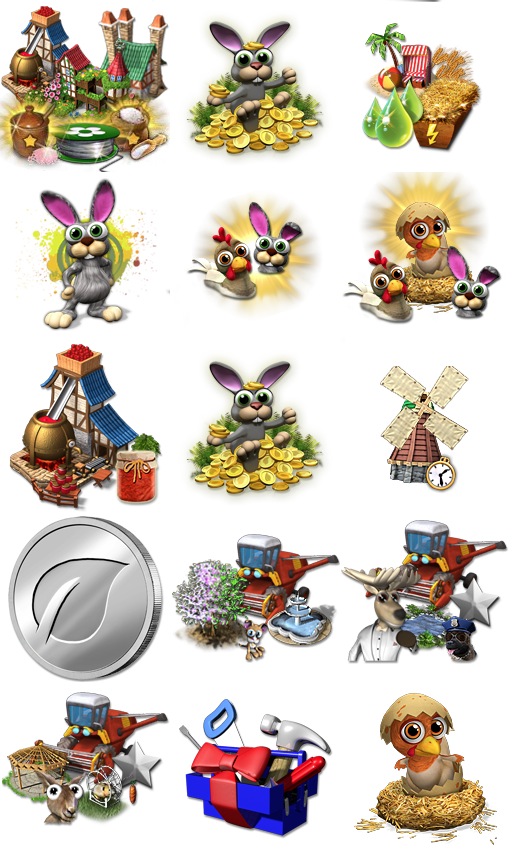 Neue Farmerama Icons 1