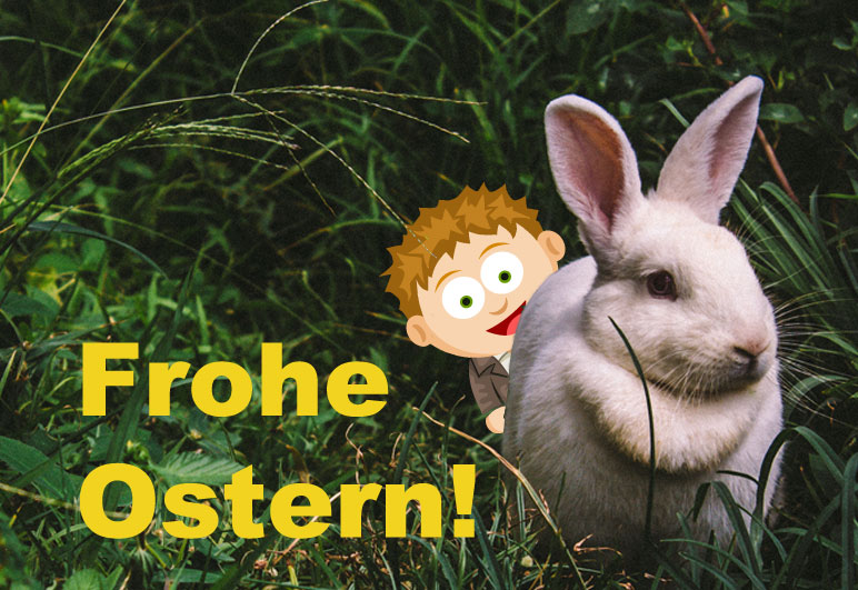 jeuner mit Osterhasi